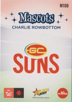2023 Select AFL Footy Stars - Mascots #M108 Charlie Rowbottom Back